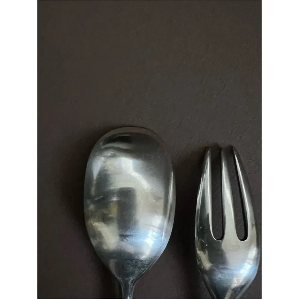 Vintage Dansk Wood Handle Serving Set